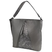 Сумка женская кожзам LASKARA LK-10252-silver-snake
