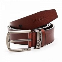 Мужской кожаный ремень DS-3725 light-brown