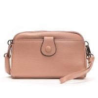 Женский молодежный кожаный клатч ALEX RAI 88085 pink