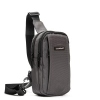 Мужская тканевая сумка-слинг Lanpad 6043 gray