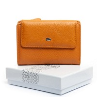 Женский кожаный кошелек Bright DR. BOND WS-31 yellow