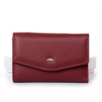 Женский кожаный кошелек Classik  DR. BOND WN-23-18 wine-red