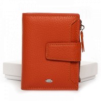 Женский кожаный кошелек Classik DR. BOND WN-23-11 orange