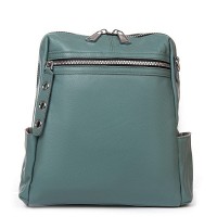 Женская кожаный рюкзак ALEX RAI 8781-9 l-blue