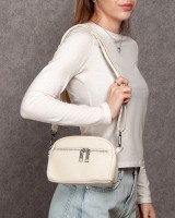 Женский молодежный кожаный клатч ALEX RAI 6088 white