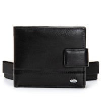 Мужской кожаный кошелек DR. BOND M9-1CK black