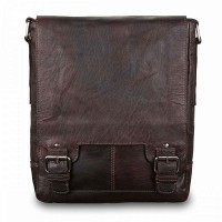 Мужская кожаная сумка через плечо Ashwood  8342 Brown