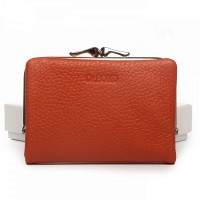 Женский кожаный кошелек Classik  DR. BOND WN-23-14  orange