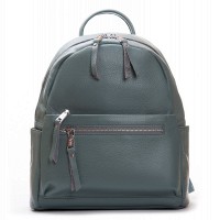 Женская кожаный рюкзак ALEX RAI 8635-9 l-green