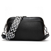 Женский молодежный кожаный клатч ALEX RAI 3803 black