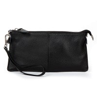 Молодежный клатч из кожи ALEX RAI 8801-3 black