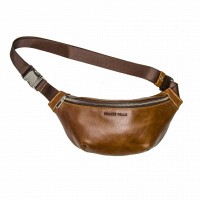Мужская кожаная сумка бананка, сумка напоясная Grande Pelle 741623