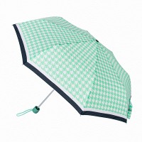 Зонт женский механический Fulton L354-040898 Minilite-2 Minty Houndstooth (Мятный)