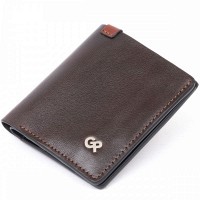 Мужское кожаное портмоне GRANDE PELLE 11328 Коричневое