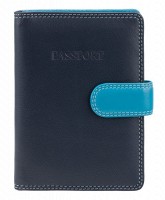 Кожаная обложка для паспорта Visconti rb75 blue m
