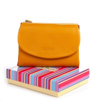 Женский кожаный кошелек Classik  DR. BOND WRS-239-1 yellow