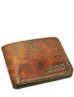 Мужской кошелек ручной работы из кожи BOGZ Classic A S.Tan P2M1M6S1