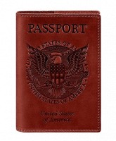  Обложка для паспорта с американским гербом BlankNote коралл bn-op-usa-coral