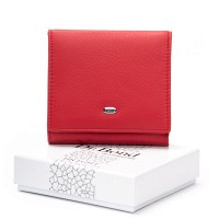 Женский кожаный кошелек Bright DR. BOND WS-219 red