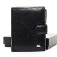 Кожаный мужской кошелек Classic DR. BOND MS-30 black