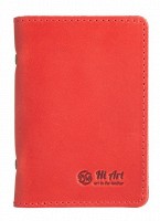 Обложка для документов из кожи HiArt AD-03 Red Berry