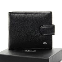Кожаный мужской кошелек Classic DR. BOND MS-28 black