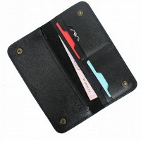 Мужское кожаное портмоне The Wings Mark 2 черный сафьян TW-MARK-2-BLACK-SAF