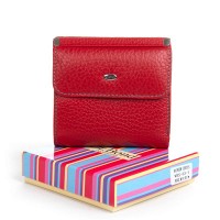 Женский кожаный кошелек Rainbow DR. BOND WRS-33-1 red