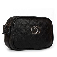 Молодежный клатч из кожи ALEX RAI 17001 black