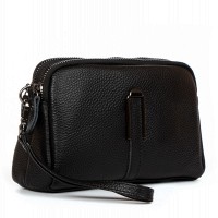 Молодежный клатч из кожи ALEX RAI 88084 black