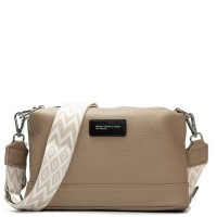 Женский молодежный кожаный клатч ALEX RAI 29012 beige