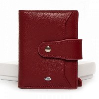 Женский кожаный кошелек Classik  DR. BOND WN-23-15 wine-red