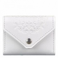 Кожаный кард-кейс BlankNote 3.0 белый с мандалой bn-kk-3-light