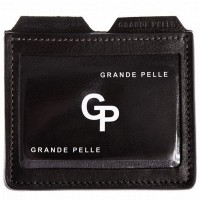 Коричневая кожаная кредитница Grande Pelle 307610