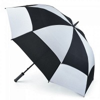 Зонт-гольфер механический Fulton Stormshield S669 - Black White (Черный Белый)