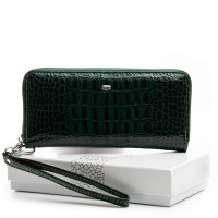 Женский лаковый кожаный кошелек PE DR. BOND PEW38 green