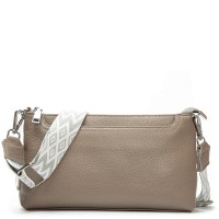 Женский молодежный кожаный клатч ALEX RAI 3092-1 l.grey