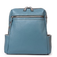 Женская кожаный рюкзак ALEX RAI 8781-9 blue