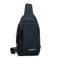 Мужская тканевая сумка-слинг Lanpad 20829 blue