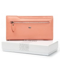 Женский кожаный кошелек Classik  DR. BOND WMB-2M pink purple