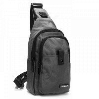 Мужская тканевая сумка-слинг Lanpad 63745 gray