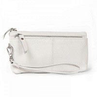 Женская кожаная косметичка Cosmetic A-00276 white