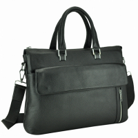 Мужская кожаная черная сумка Tiding Bag a25f-17614a
