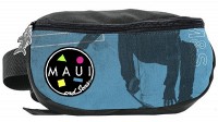 Сумка на пояс  Paso MAUJ-510 синяя с черным