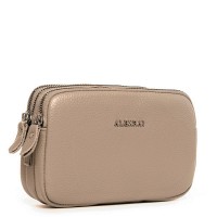 Женский молодежный кожаный клатч ALEX RAI 60061 beige(копия)
