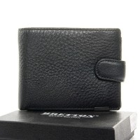 Кожаный мужской кошелек Classic DR. BOND MS-27 black