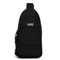 Мужская тканевая сумка-слинг Lanpad A4157 black бол(копия)