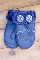 Варежки детские синие S 1422-2(m)