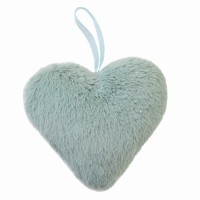 Подвеска елочная Yes! Fun сердце пушистое ментоловое, 15 см 973555