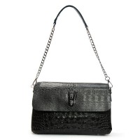 Женская кожаная сумка через плечо ALEX RAI 9346 black